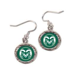 Colorado State Rams Earrings Round Style - Special Order