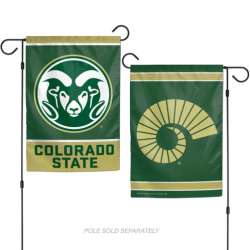 Colorado State Rams Flag 12x18 Garden Style 2 Sided - Special Order