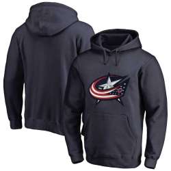 Columbus Blue Jackets Navy All Stitched Pullover Hoodie