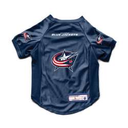 Columbus Blue Jackets Pet Jersey Stretch Size M - Special Order