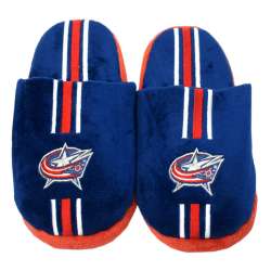 Columbus Blue Jackets Slippers - Youth 8-16 Stripe (12 pc case) CO