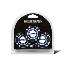 Connecticut Huskies Golf Chip with Marker 3 Pack