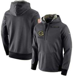 Customized Men & Women & Youth Nike Green Bay Packers Anthracite Salute to Service Stitched NFL Hoodie