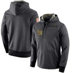 Customized Men & Women & Youth Nike New York Giants Anthracite Salute to Service Stitched NFL Hoodie