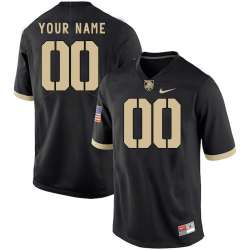 Customized Men\'s Army Black Knights Any Name & Number Black College Football Jersey