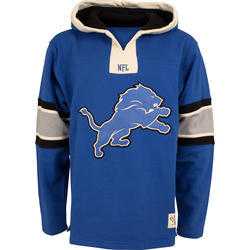 Customized Men's Detroit Lions Any Name & Number Blue Stitched NFL Hoodie