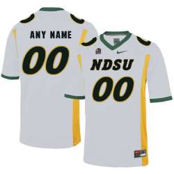 Customized Men\'s North Dakota State Bison Any Name & Number White College Football Jersey