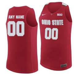 Customized Men's Ohio State Buckeyes Red College Basketball Jersey