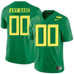 Customized Men\'s Oregon Ducks Apple Green Nike College Football Jersey