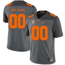 Customized Men\'s Tennessee Volunteers Gray Nike College Football Jersey