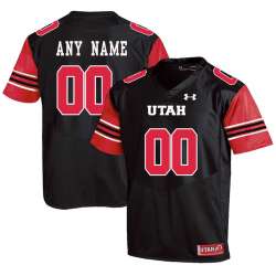 Customized Men's Utah Utes Any Name & Number Black College Football Jersey