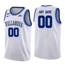 Customized Men\'s Villanova Wildcats White College Basketball Jersey