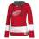 Customized Women Detroit Red Wings Any Name & Number Red Stitched Hockey Hoodie