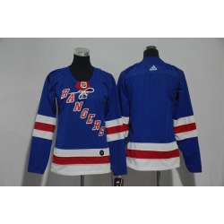 Customized Women New York Rangers Any Name & Number Blue Adidas Jersey