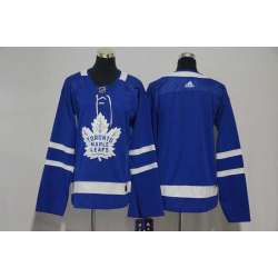 Customized Women Toronto Maple Leafs Any Name & Number Blue Adidas Stitched NHL Jersey