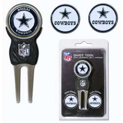 Dallas Cowboys Golf Divot Tool with 3 Markers