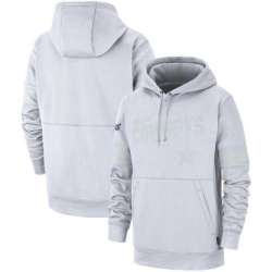 Dallas Cowboys Nike NFL 100TH 2019 Sideline Platinum Therma Pullover Hoodie White