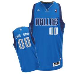 Dallas Mavericks Customized Swingman blue Road Jerseys