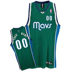 Dallas Mavericks Customized green Jerseys - 2008 version