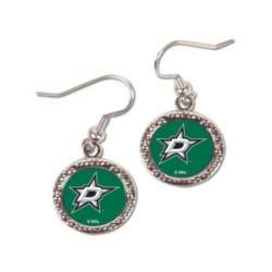 Dallas Stars Earrings Round Style