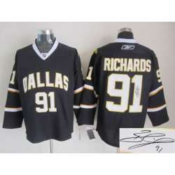 Dallas Stars #91 Richards Black Signature Edition Jerseys