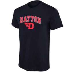 Dayton Flyers Mid Size Arch Over Logo WEM T-Shirt - Navy Blue