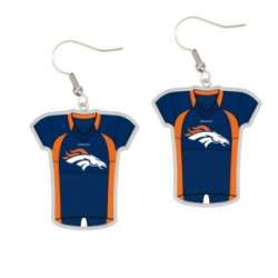 Denver Broncos Earrings Jersey Style