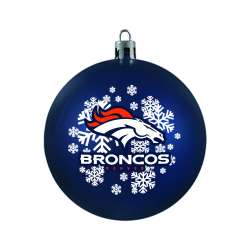 Denver Broncos Ornament Shatterproof Ball Special Order