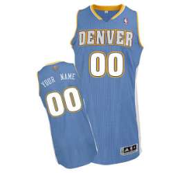 Denver Nuggets Customized Lt blue Road Jerseys