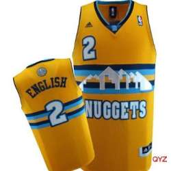 Denver Nuggets #2 Alex English Yellow Swingman Jerseys