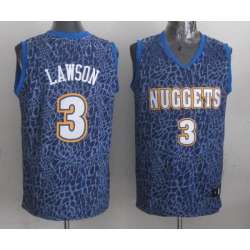 Denver Nuggets #3 Ty Lawson Blue Leopard Fashion Jerseys