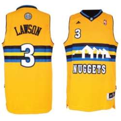 Denver Nuggets #3 Ty Lawson Revolution 30 Swingman Yellow Jerseys