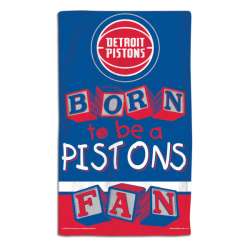 Detroit Pistons Baby Burp Cloth 10x17 Special Order
