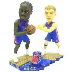Detroit Pistons Milicic & Wallace Forever Collectibles Bobble Mates