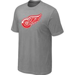 Detroit Red Wings Big & Tall Logo L.Grey T-Shirt