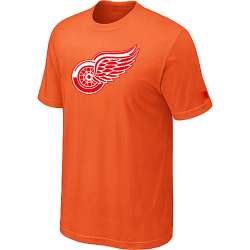 Detroit Red Wings Big & Tall Logo Orange T-Shirt
