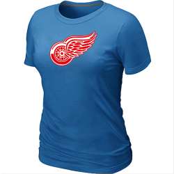 Detroit Red Wings Big & Tall Women's Logo L.blue T-Shirt
