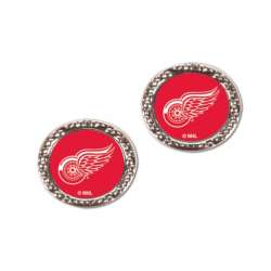 Detroit Red Wings Earrings Post Style - Special Order