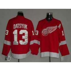 Detroit Red Wings #13 Pavel Datsyuk red Jerseys