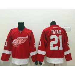 Detroit Red Wings #21 Tomas Tatar Red Jerseys