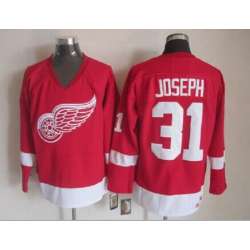 Detroit Red Wings #31 Joseph Red Jerseys