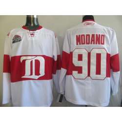 Detroit Red Wings #90 Modand white -red with Winter Classic patch Jerseys