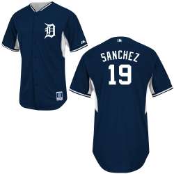 Detroit Tigers Authentic #19 Sanchez 2014 Batting Practice Baseball Jerseys