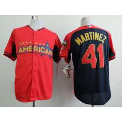 Detroit Tigers Authentic #41 Martinez 2014 All Star Red Jerseys