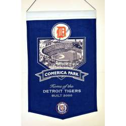Detroit Tigers Banner 15x24 Wool Stadium Comerica Park