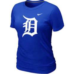 Detroit Tigers Heathered Blue Nike Women\'s Blended T-Shirt