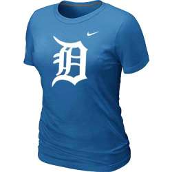 Detroit Tigers Heathered L.blue Nike Women's Blended T-Shirt