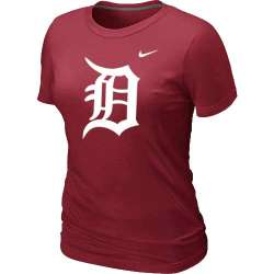Detroit Tigers Heathered Red Nike Women\'s Blended T-Shirt