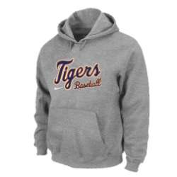 Detroit Tigers Pullover Hoodie Grey