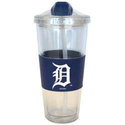 Detroit Tigers Tumbler No Spill Straw Style